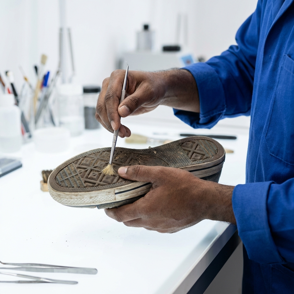 Sole and lace cleaning