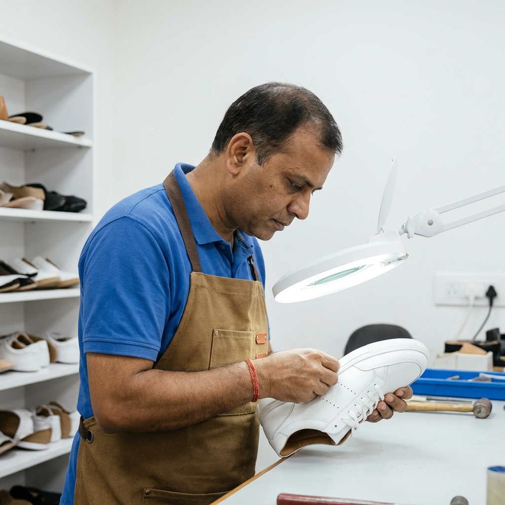 Detailed shoe inspection